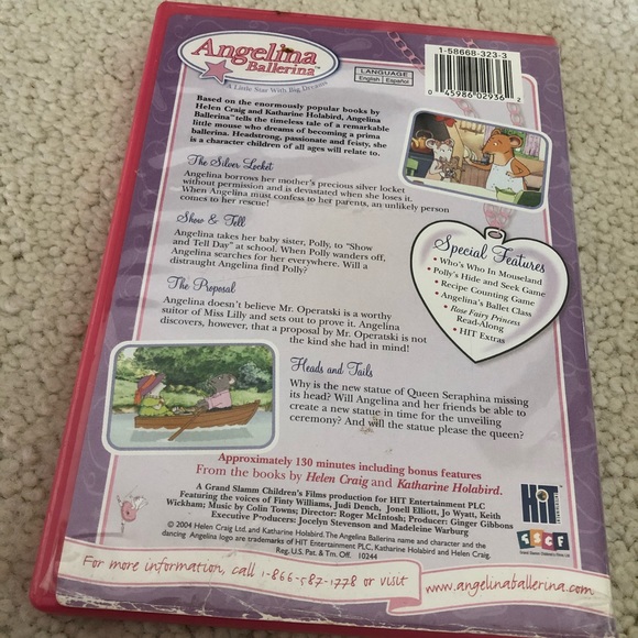 2. Angelina Ballerina-A Little Star  with Big Dreams DVDs - Picture 3 of 14